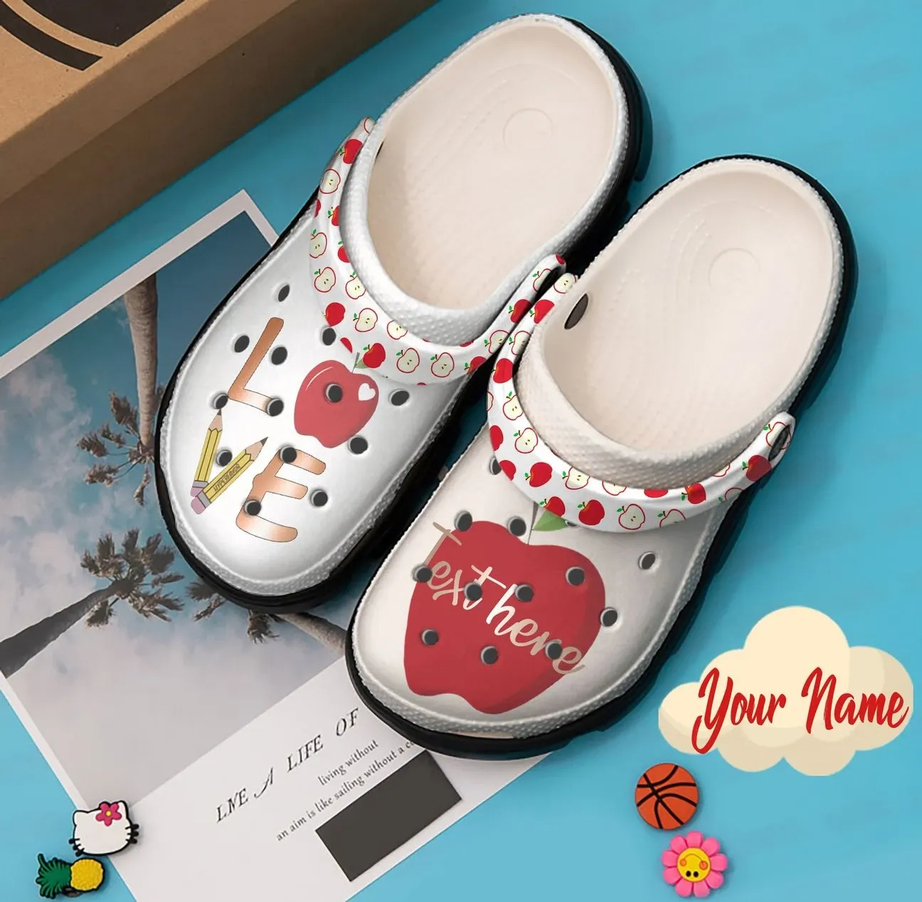 Teacher Personalized Clog Custom Crocs Comfortablefashion Style Comfortable For Women Men Kid Print 3D Love Teacher Personalized Clog Custom Crocs Comfortablefashion Style Comfortable For Women Men Kid Print 3D Love