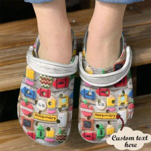 Teacher Personalized Cookies Sku 2491 Crocs Crocband Clog Comfortable For Mens Womens Classic Clog Water Shoes