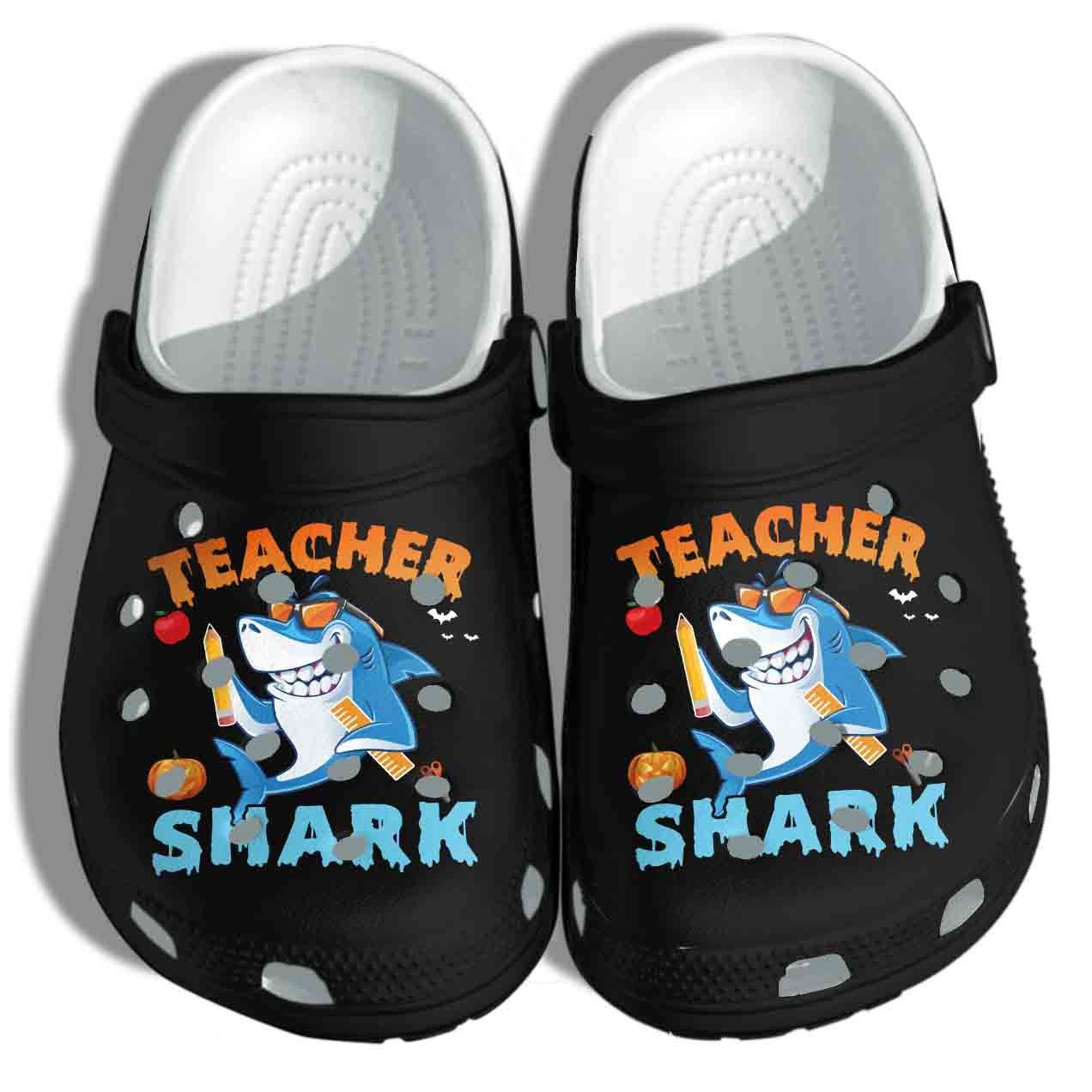 Teacher Shark Halloween Custome Shoes Clog Crocs Clog – Funny Animal Crocband Clog Birthday Gift For Man Women Teacher Shark Halloween Custome Shoes Clog Crocs Clog – Funny Animal Crocband Clog Birthday Gift For Man Women