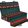 Teal And Brown Aztec Pattern Print Pet Car Back Seat Cover - 628b129f519c
