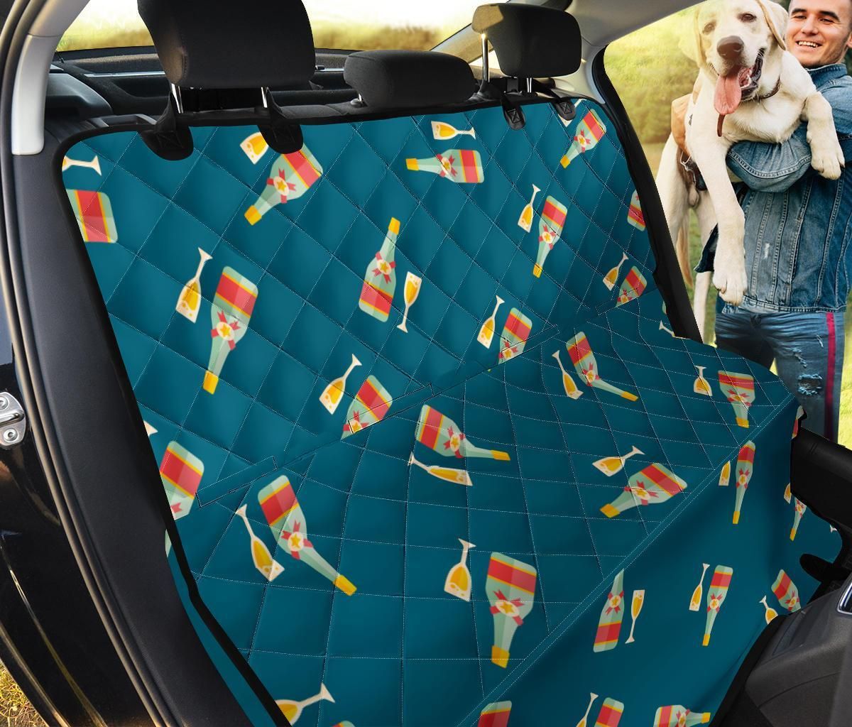 Teal Champagne Theme Car Back Seat Cover Dog Car Seat Covers - a26f40f2f380 Teal Champagne Theme Car Back Seat Cover Dog Car Seat Covers - a26f40f2f380