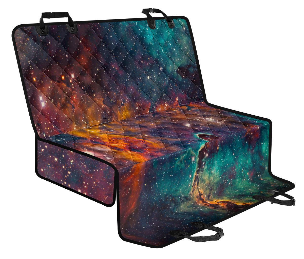 Teal Orange Universe Galaxy Space Print Pet Car Back Seat Cover - 0412c3619912 Teal Orange Universe Galaxy Space Print Pet Car Back Seat Cover - 0412c3619912