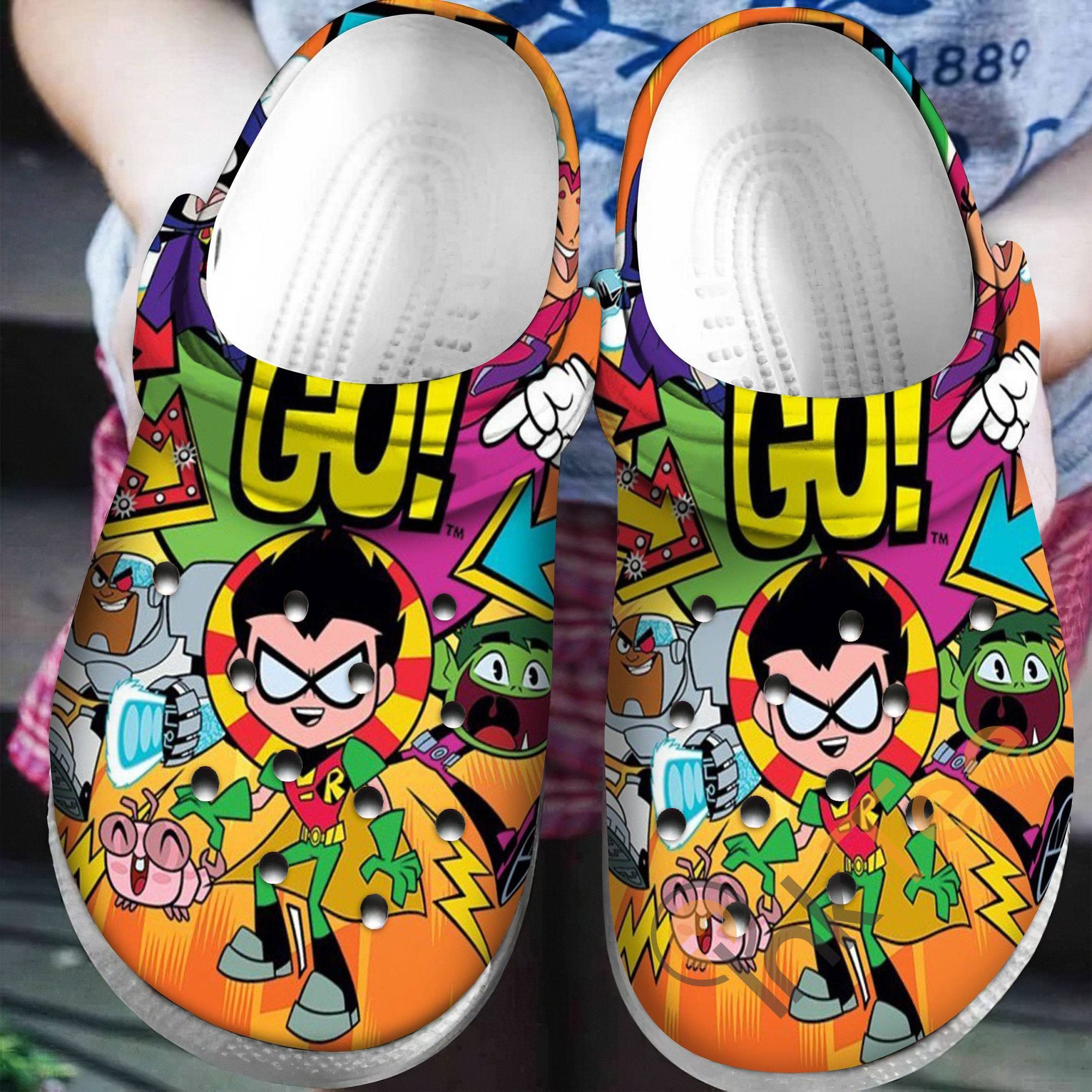 Teen Titans Sku45 Crocs Crocband Clog Comfortable For Mens Womens Classic Clog Water Shoes Teen Titans Sku45 Crocs Crocband Clog Comfortable For Mens Womens Classic Clog Water Shoes