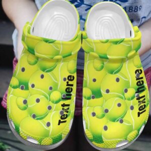 Tennis Personalize Clog Custom Crocs Fashionstyle Comfortable For Women Men Kid Print 3D Personalized Tennis Balls