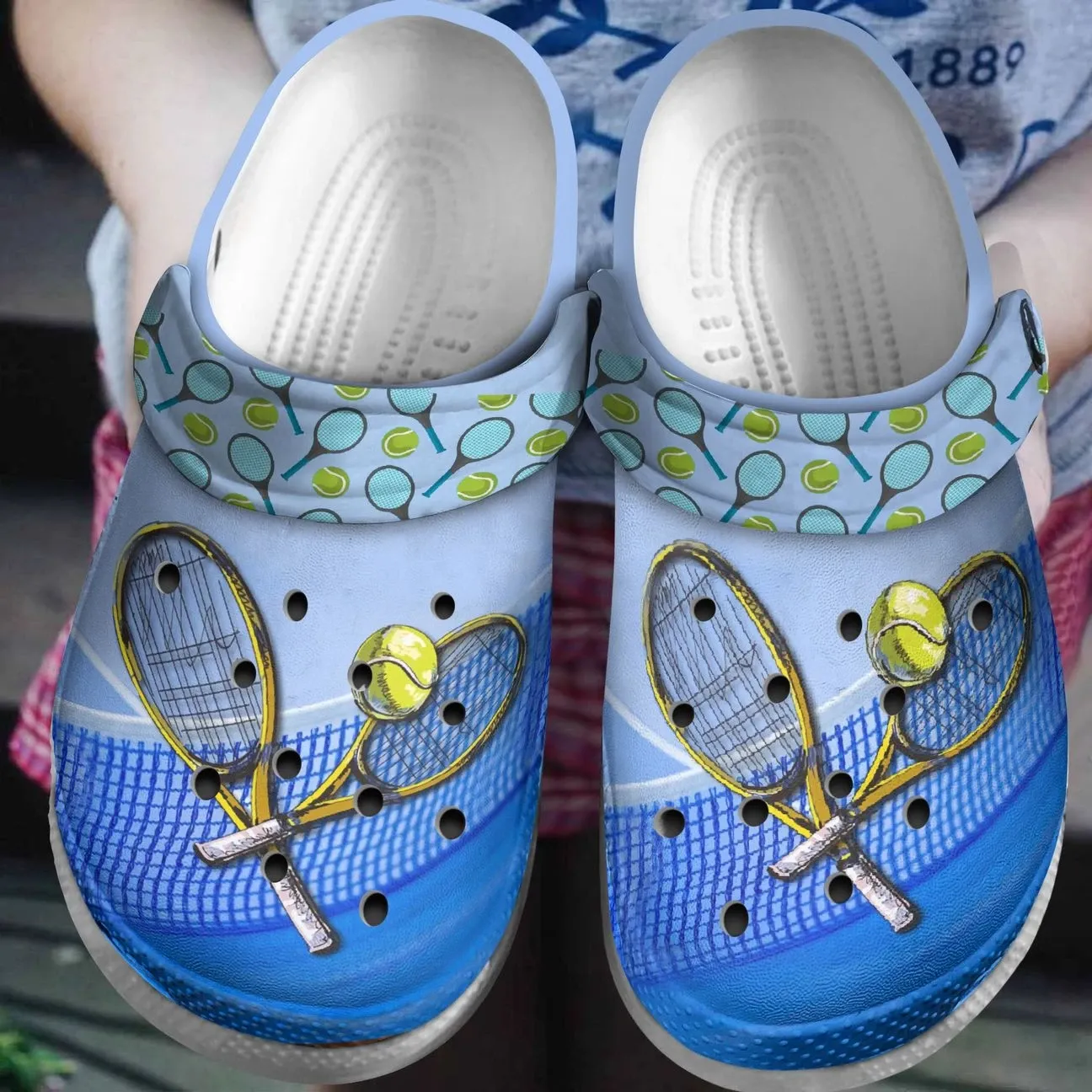 Tennis Personalized Clog Custom Crocs Comfortablefashion Style Comfortable For Women Men Kid Print 3D Blue Tennis Tennis Personalized Clog Custom Crocs Comfortablefashion Style Comfortable For Women Men Kid Print 3D Blue Tennis