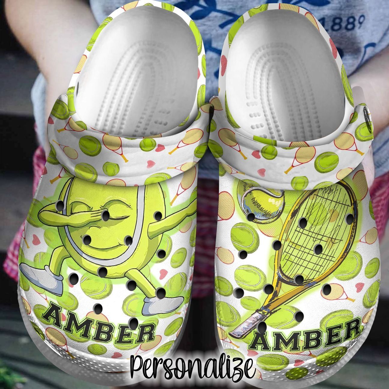 Tennis Personalized Clog Custom Crocs Comfortablefashion Style Comfortable For Women Men Kid Print 3D Tennis Dab Tennis Personalized Clog Custom Crocs Comfortablefashion Style Comfortable For Women Men Kid Print 3D Tennis Dab