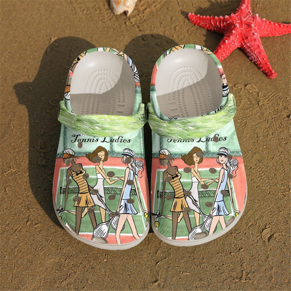 Tennis Personalized Clog Custom Crocs Comfortablefashion Style Comfortable For Women Men Kid Print 3D Tennis Ladies Tennis Personalized Clog Custom Crocs Comfortablefashion Style Comfortable For Women Men Kid Print 3D Tennis Ladies