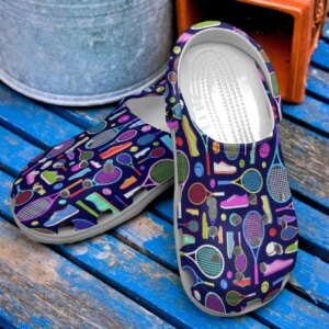 Tennis Personalized Clog Custom Crocs Comfortablefashion Style Comfortable For Women Men Kid Print 3D Tennis Pattern