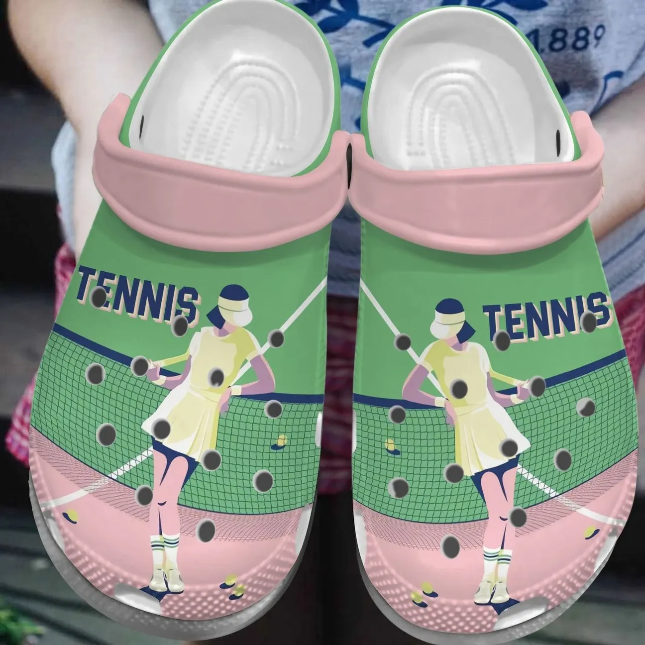 Tennis Personalized Clog Custom Crocs Comfortablefashion Style Comfortable For Women Men Kid Print 3D Tennis Personalized Clog Custom Crocs Comfortablefashion Style Comfortable For Women Men Kid Print 3D