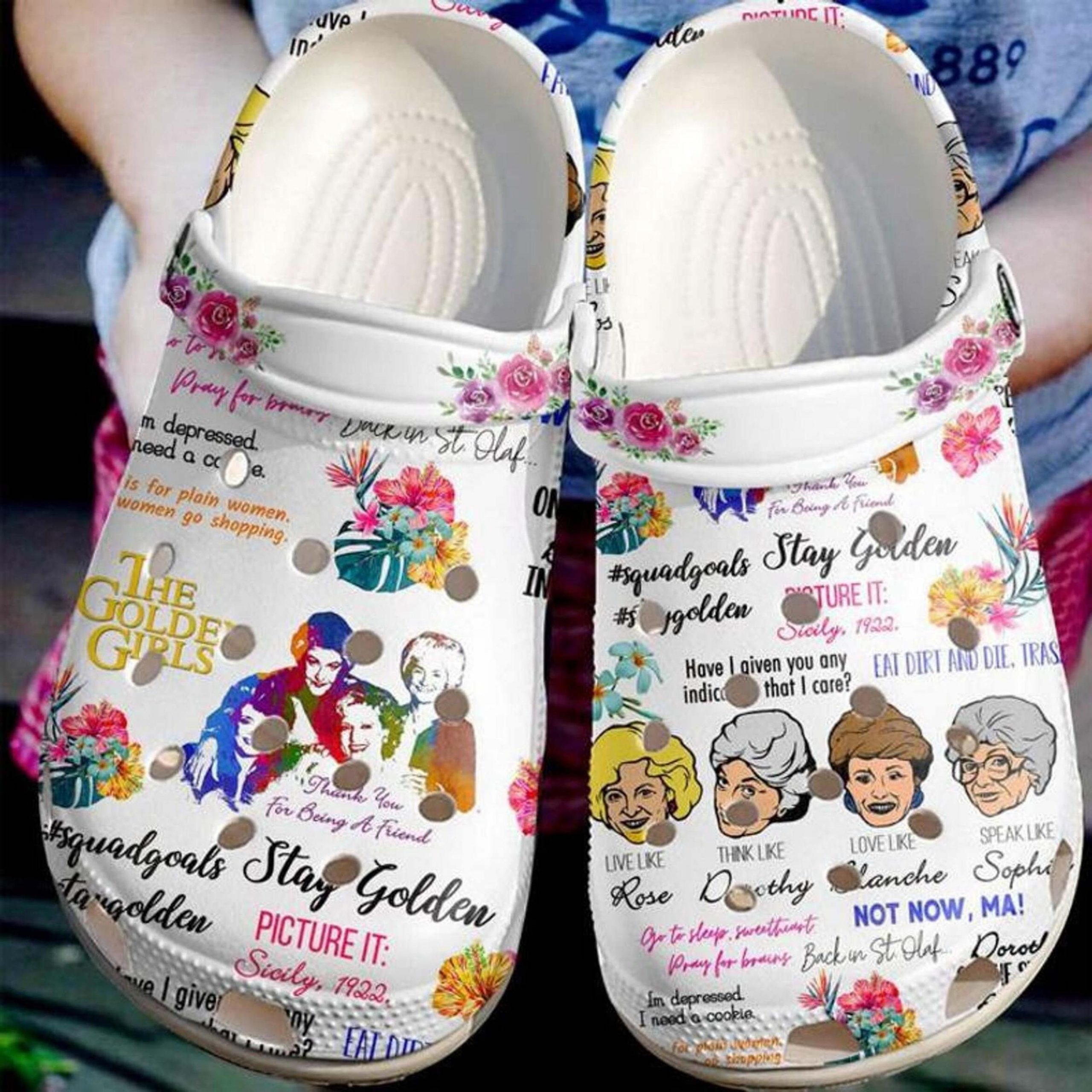 The Golden Girls Crocs Clog Shoes – Eat Dirt And Die Shoes Crocbland Clog Birthday Gifts For Girl Daughter Sister Mother Grandma The Golden Girls Crocs Clog Shoes – Eat Dirt And Die Shoes Crocbland Clog Birthday Gifts For Girl Daughter Sister Mother Grandma