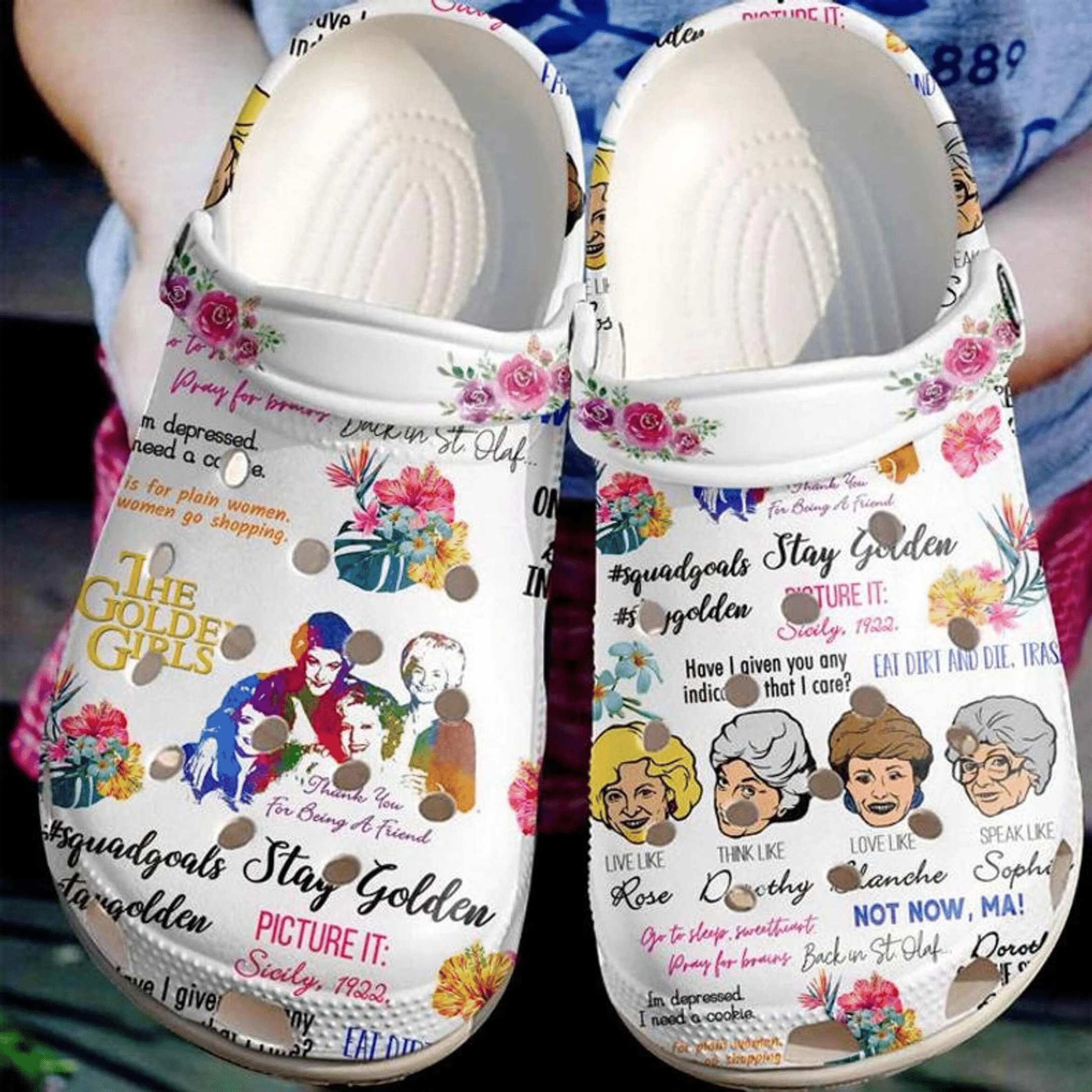 The Golden Girls Crocs Clog Shoes – Eat Dirt And Die Shoes Crocbland Clog Birthday Gifts For Girl Daughter Sister Mother Grandma The Golden Girls Crocs Clog Shoes – Eat Dirt And Die Shoes Crocbland Clog Birthday Gifts For Girl Daughter Sister Mother Grandma