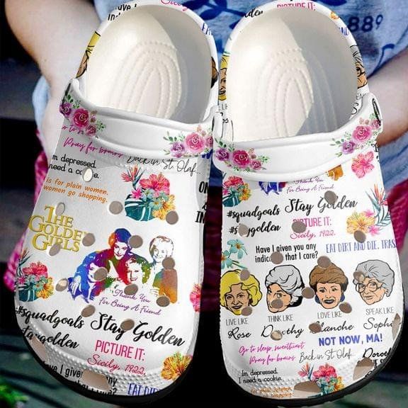 The Golden Girls Crocs Crocband Clog Comfortable For Mens Womens Classic Clog Water Shoes The Golden Girls Crocs Crocband Clog Comfortable For Mens Womens Classic Clog Water Shoes