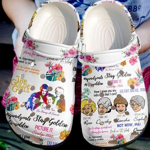 The Golden Girls No30 Crocs Crocband Clog Comfortable For Mens Womens Classic Clog Water Shoes The Golden Girls No30 Crocs Crocband Clog Comfortable For Mens Womens Classic Clog Water Shoes