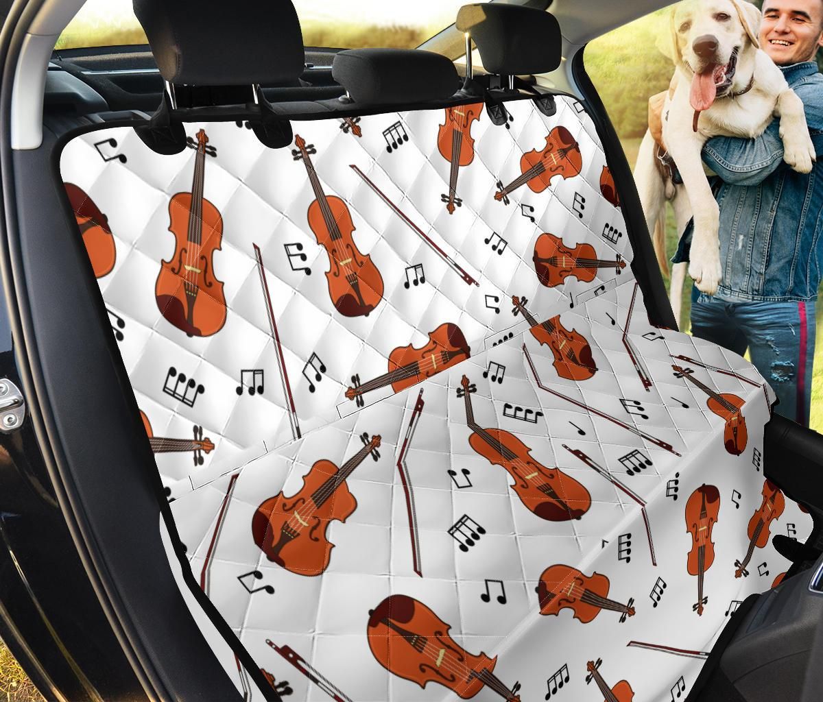 The Love Of Violin Car Back Seat Cover Dog Car Seat Covers - fe328528920e The Love Of Violin Car Back Seat Cover Dog Car Seat Covers - fe328528920e