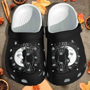The Moon Cat Xvii Shoes Crocs Clog Gift For Man Woman –  Cat Tarot Clog Birthday Gift For Daughter Son