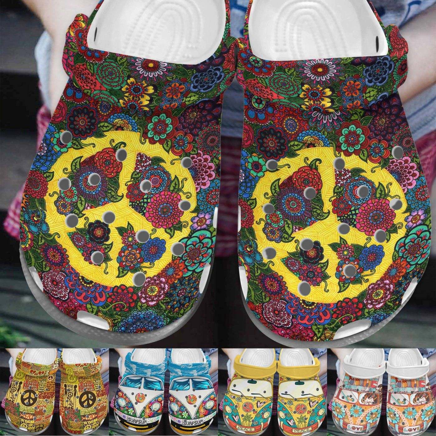 The Peace Sign Shoes Crocs Clog – Funny Bus Camping Baseball Shoes Crocbland Clog For Daughter Son The Peace Sign Shoes Crocs Clog – Funny Bus Camping Baseball Shoes Crocbland Clog For Daughter Son