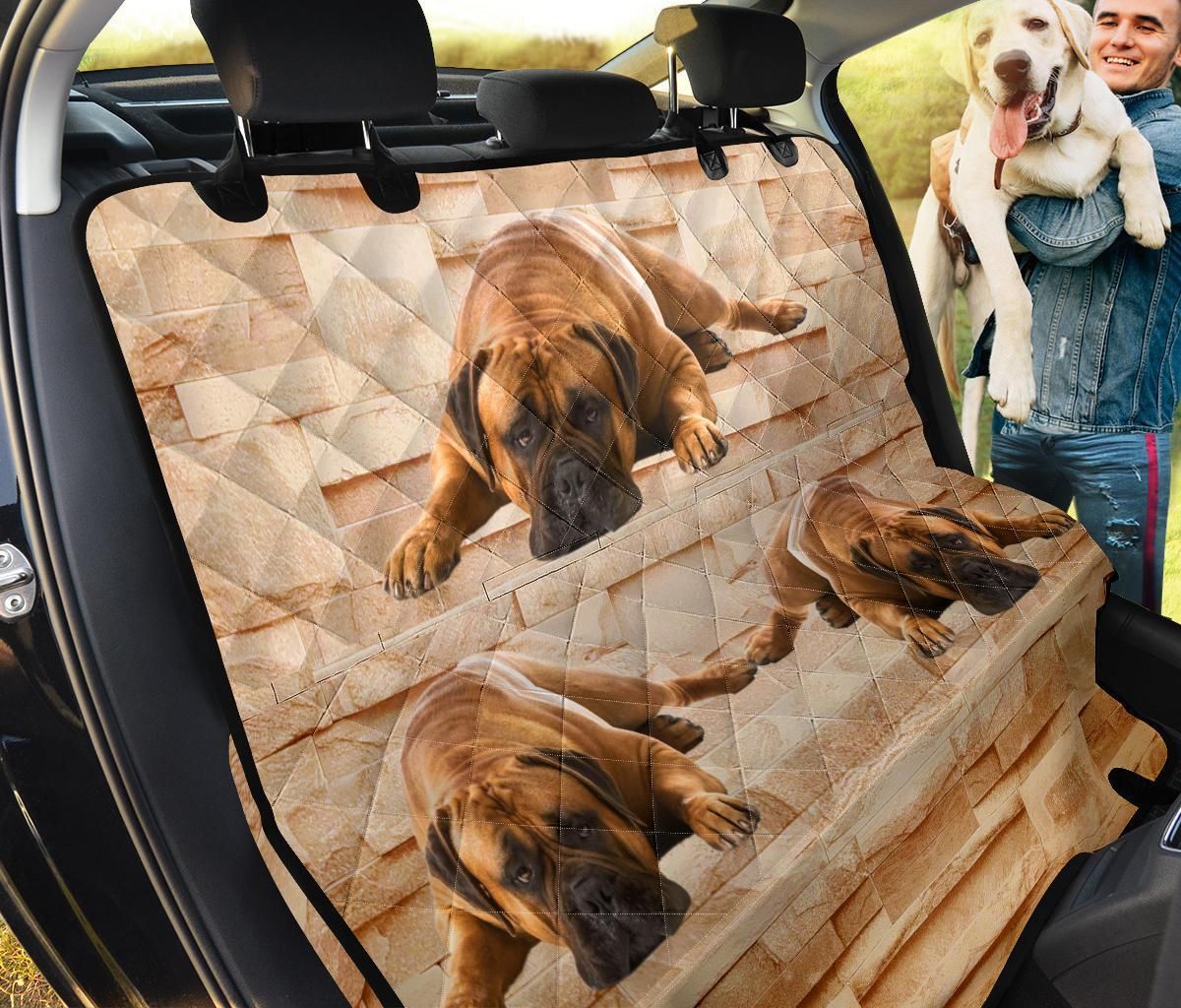 Three Lovely Bullmastiff Design Car Back Seat Cover Dog Car Seat Covers - b96f056bd956 Three Lovely Bullmastiff Design Car Back Seat Cover Dog Car Seat Covers - b96f056bd956