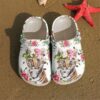 Tiger Floral Sku 2539 Crocs Crocband Clog Comfortable For Mens Womens Classic Clog Water Shoes