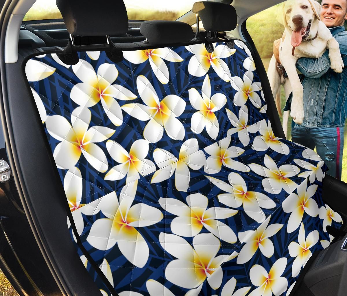Time Of Spring Flower Plumeria Car Back Seat Cover Dog Car Seat Covers - 33d77fcc4ef5 Time Of Spring Flower Plumeria Car Back Seat Cover Dog Car Seat Covers - 33d77fcc4ef5