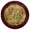 Tinsley Red Round Carpet Floor Rug Living Room Bedroom Decor Round Area Rug Carpet
