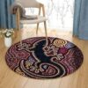 Tokay Gecko Round Carpet Floor Rug Living Room Bedroom Decor Round Area Rug Carpet