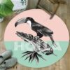 Toucan Holla Round Carpet Floor Rug Living Room Bedroom Decor Round Area Rug Carpet