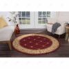 Traditional Border Round Carpet Floor Rug Living Room Bedroom Decor Round Area Rug Carpet