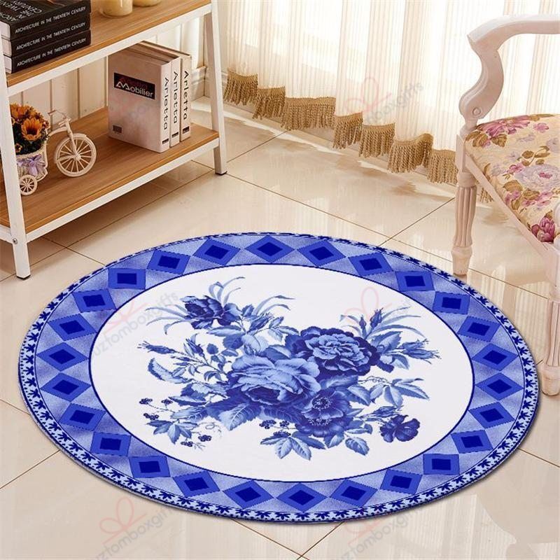 Traditional Chinese Flower Round Carpet Floor Rug Living Room Bedroom Decor Round Area Rug Carpet Traditional Chinese Flower Round Carpet Floor Rug Living Room Bedroom Decor Round Area Rug Carpet