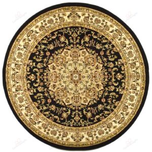 Traditional Oriental Flower Round Carpet Floor Rug Living Room Bedroom Decor Round Area Rug Carpet