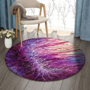 Transformation Round Carpet Floor Rug Living Room Bedroom Decor Round Area Rug Carpet