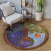 Tree Of Life 3 Round Carpet Floor Rug Living Room Bedroom Decor Round Area Rug Carpet