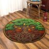 Tree Of Life 4 Round Carpet Floor Rug Living Room Bedroom Decor Round Area Rug Carpet