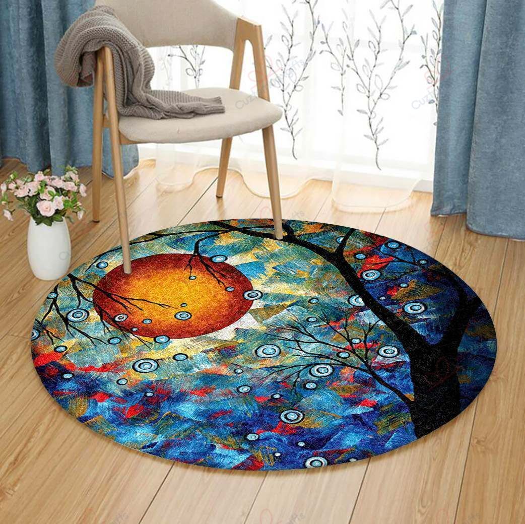 Tree Of Life Art Round Carpet Floor Rug Living Room Bedroom Decor Round Area Rug Carpet Tree Of Life Art Round Carpet Floor Rug Living Room Bedroom Decor Round Area Rug Carpet