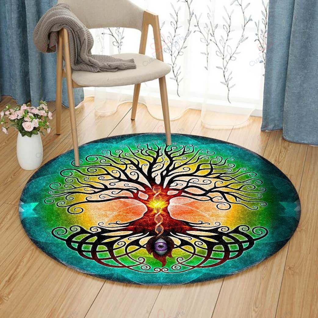 Tree Of Life Eye Round Carpet Floor Rug Living Room Bedroom Decor Round Area Rug Carpet Tree Of Life Eye Round Carpet Floor Rug Living Room Bedroom Decor Round Area Rug Carpet
