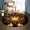 Tree Of Life Galaxy Round Carpet Floor Rug Living Room Bedroom Decor Round Area Rug Carpet
