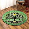 Tree Of Life Heart Round Carpet Floor Rug Living Room Bedroom Decor Round Area Rug Carpet