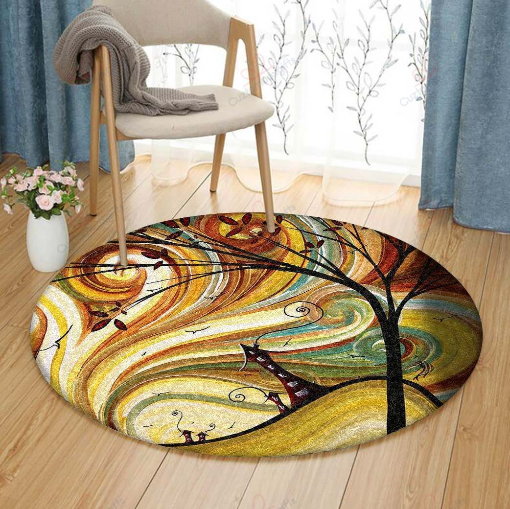 Tree Of Life House Round Carpet Floor Rug Living Room Bedroom Decor Round Area Rug Carpet Tree Of Life House Round Carpet Floor Rug Living Room Bedroom Decor Round Area Rug Carpet