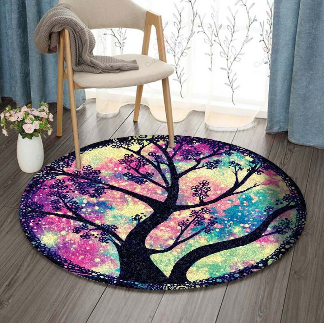 Tree Of Life Lucky Leaf Round Carpet Floor Rug Living Room Bedroom Decor Round Area Rug Carpet Tree Of Life Lucky Leaf Round Carpet Floor Rug Living Room Bedroom Decor Round Area Rug Carpet