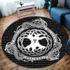 Tree Of Life Viking Round Carpet Floor Rug Living Room Bedroom Decor Round Area Rug Carpet