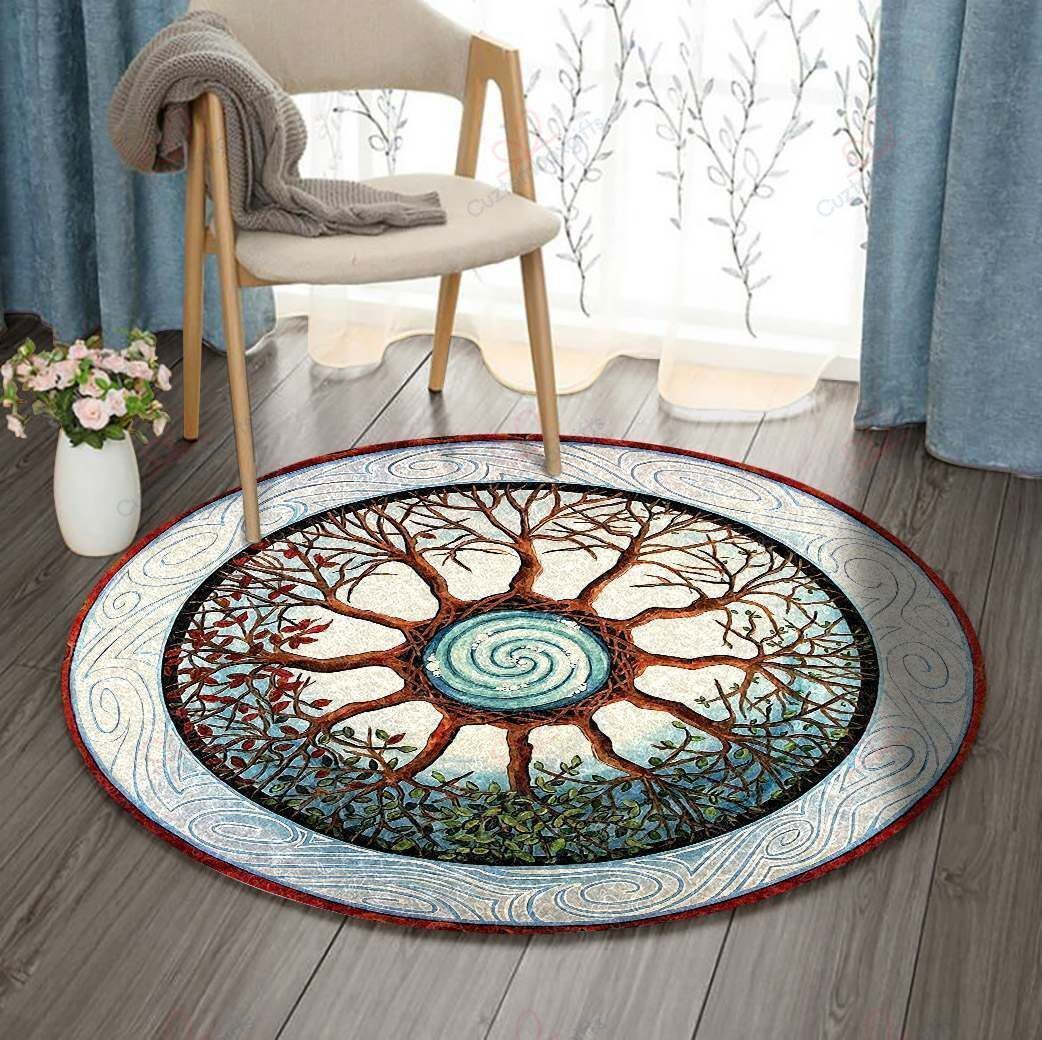 Tree Of Life Wood Round Carpet Floor Rug Living Room Bedroom Decor Round Area Rug Carpet Tree Of Life Wood Round Carpet Floor Rug Living Room Bedroom Decor Round Area Rug Carpet