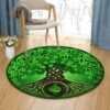Tree Of Life Yinyang Round Carpet Floor Rug Living Room Bedroom Decor Round Area Rug Carpet