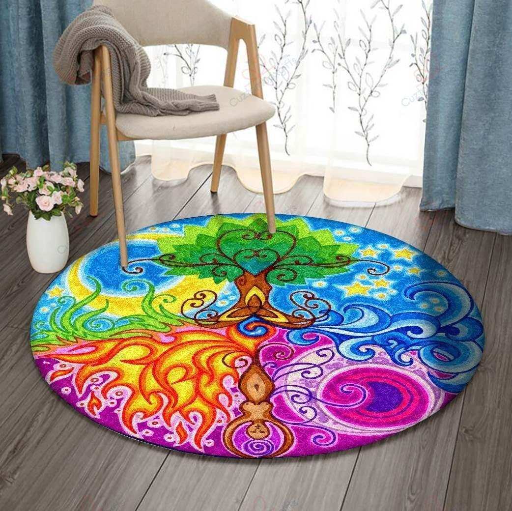 Tree Of Life Yoga Round Carpet Floor Rug Living Room Bedroom Decor Round Area Rug Carpet Tree Of Life Yoga Round Carpet Floor Rug Living Room Bedroom Decor Round Area Rug Carpet
