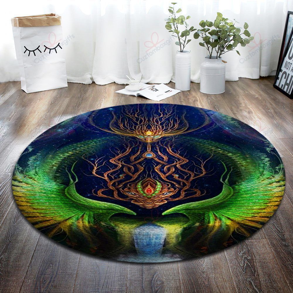 Tree Spirits Round Carpet Floor Rug Living Room Bedroom Decor Round Area Rug Carpet Tree Spirits Round Carpet Floor Rug Living Room Bedroom Decor Round Area Rug Carpet