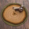 Tree Stump Round Carpet Floor Rug Living Room Bedroom Decor Round Area Rug Carpet