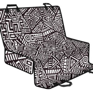 Tribal Aztec Geometric Pattern Print Pet Car Back Seat Cover - 46ab4464b3c2