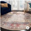 Tribal Design Loomed Round Carpet Floor Rug Living Room Bedroom Decor Round Area Rug Carpet