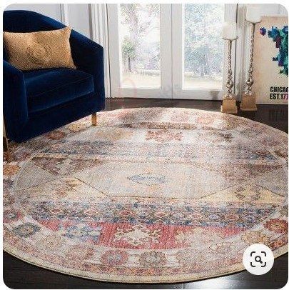 Tribal Design Loomed Round Carpet Floor Rug Living Room Bedroom Decor Round Area Rug Carpet Tribal Design Loomed Round Carpet Floor Rug Living Room Bedroom Decor Round Area Rug Carpet