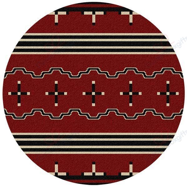 Tribal Leader Red Round Carpet Floor Rug Living Room Bedroom Decor Round Area Rug Carpet Tribal Leader Red Round Carpet Floor Rug Living Room Bedroom Decor Round Area Rug Carpet