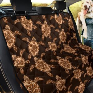 Tribal Sea Turtle Pattern Design Car Back Seat Cover Dog Car Seat Covers - e5f786e176aa