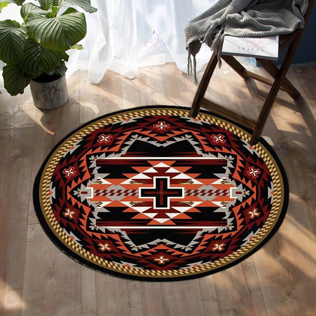 Tribe Ethnic Native American Round Carpet Floor Rug Living Room Bedroom Decor Round Area Rug Carpet Tribe Ethnic Native American Round Carpet Floor Rug Living Room Bedroom Decor Round Area Rug Carpet